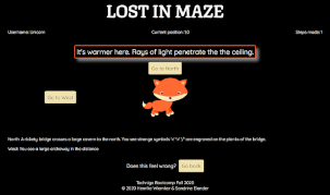 Lost in maze