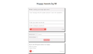 Happy tweets by M
